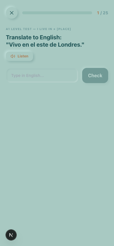 Act 7 — Comprehension test